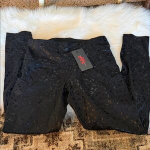 Chic Black Patterned Leggings